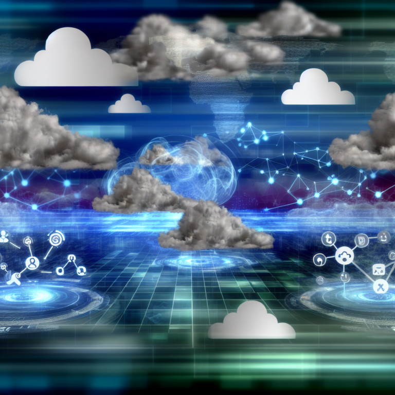Illustration showing Azure, AWS, and GCP AI platforms competing.