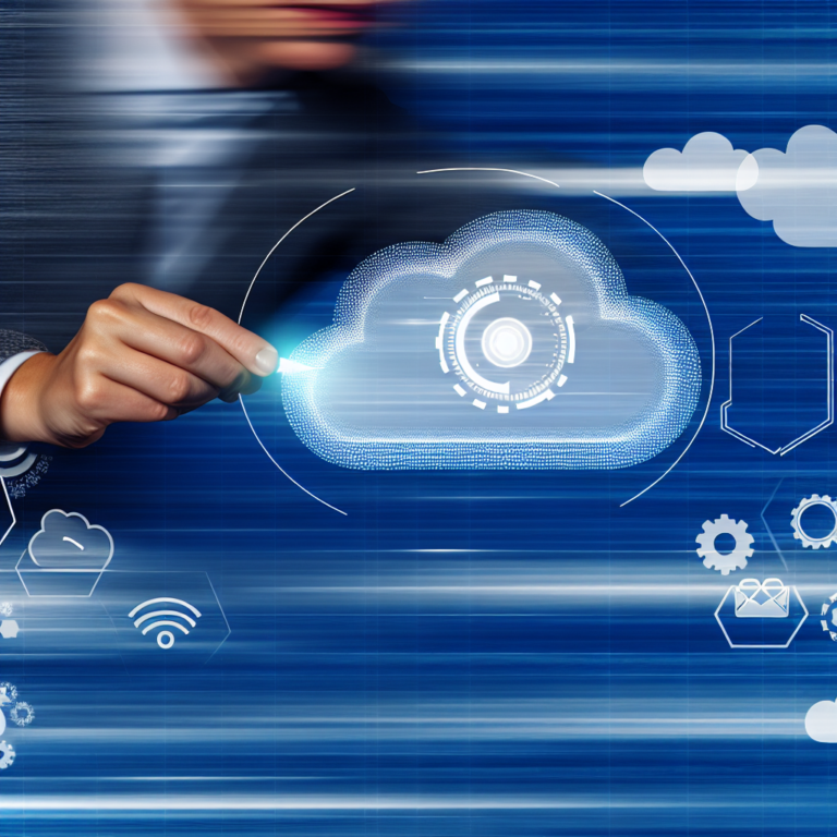 Illustration of a person deploying Azure cloud solutions quickly