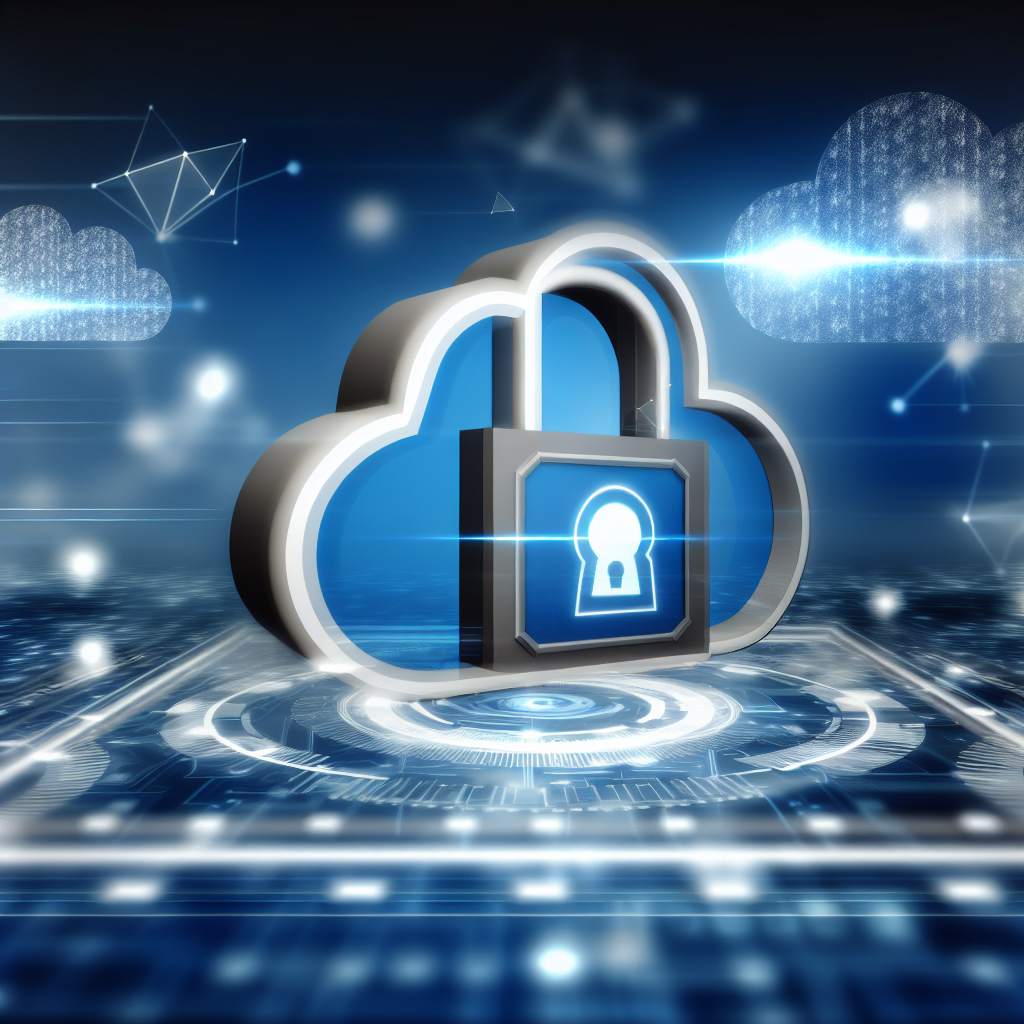 Digital lock with Azure logo representing data protection solutions