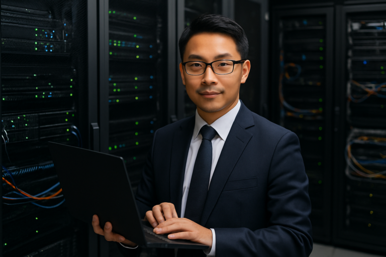 Secure data backup servers and digital locks in a modern Changchun office