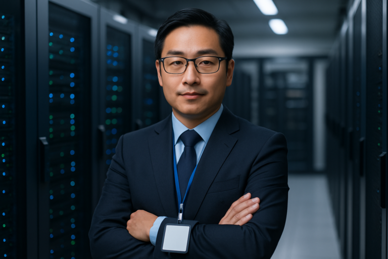 Digital illustration of network connectivity in a modern office building in Shenyang, China, symbolizing SD-WAN deployment