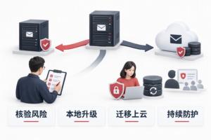 企业评估Exchange邮件系统本地升级、迁移云端与持续安全防护方案