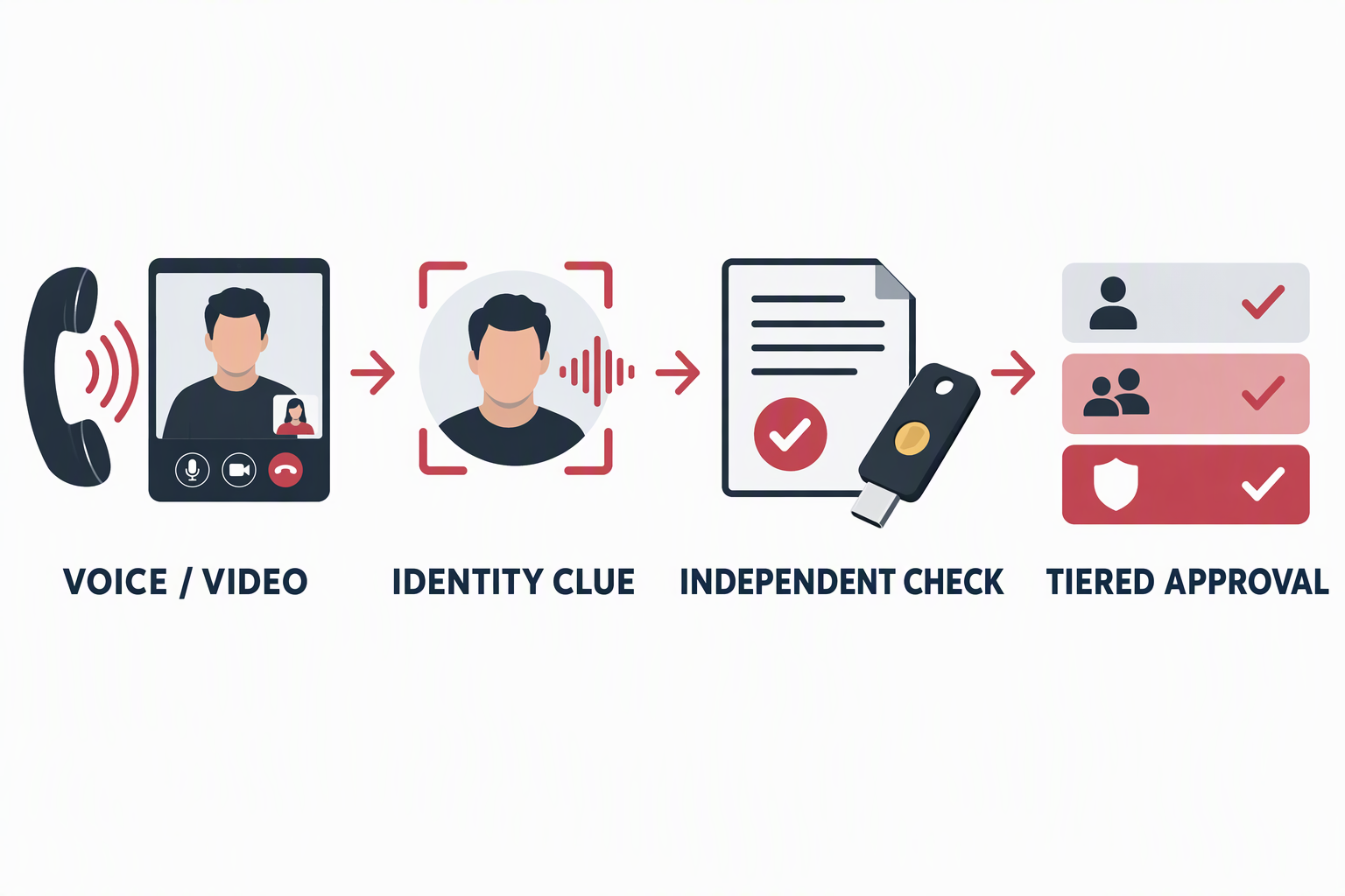Synthetic voice and video are identity signals, not standalone authorization